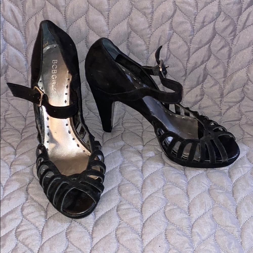 BCBGirls suede heels